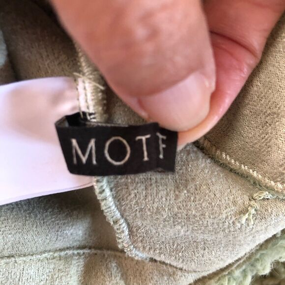 MOTF Faux Sherpa Crop Jacket Green Size Large - Picture 3 of 12
